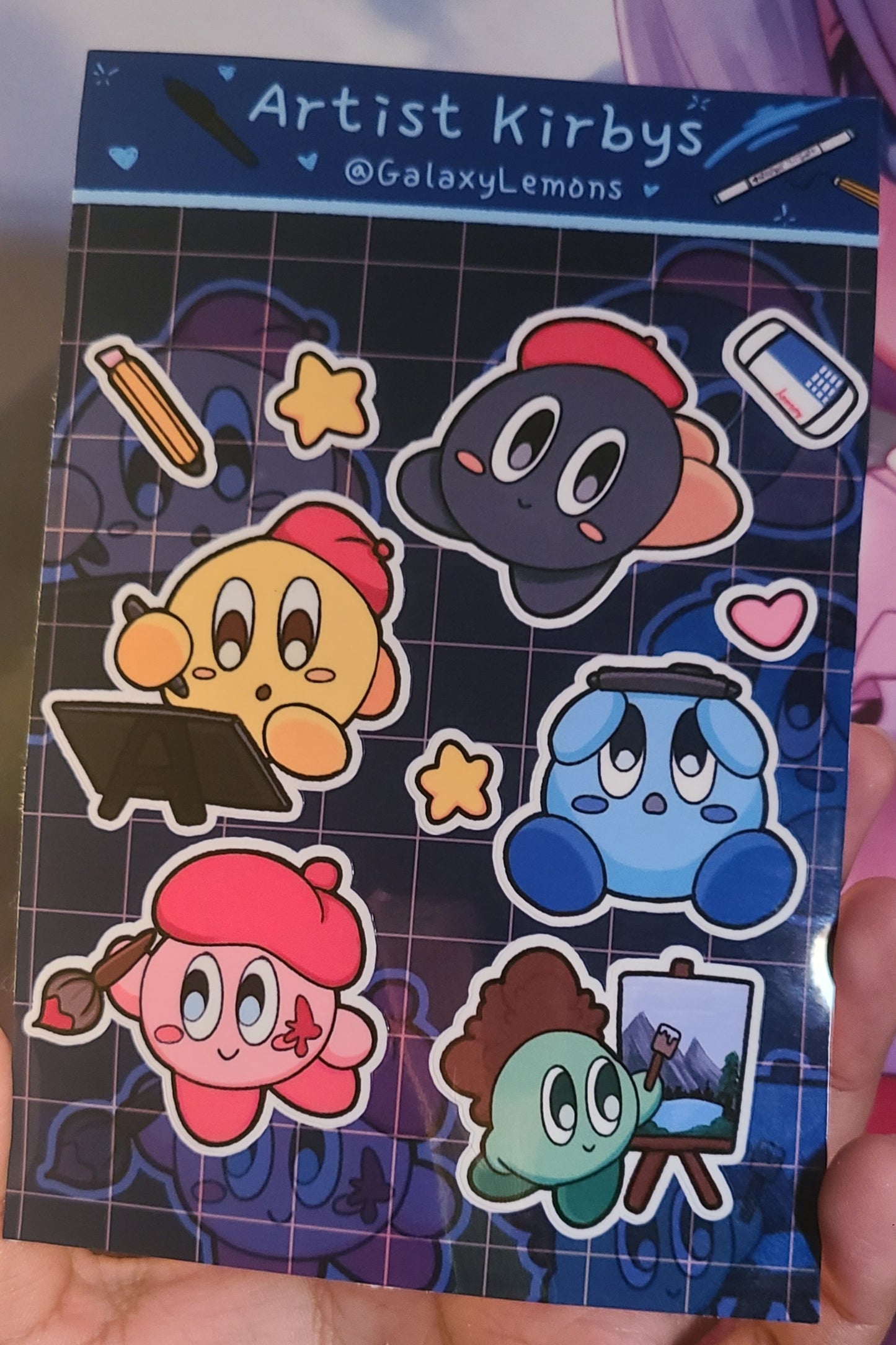 Artist Kirbys Sticker Sheet