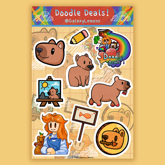 Doodle Deals! 🎨 Sticker Sheet