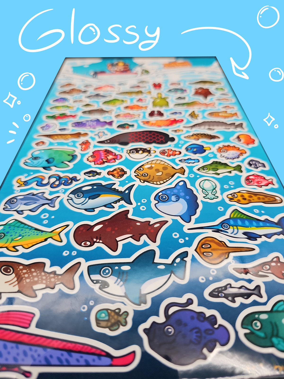 ACNH Sticker Sheet - Fish From The Island [PRE-ORDER]