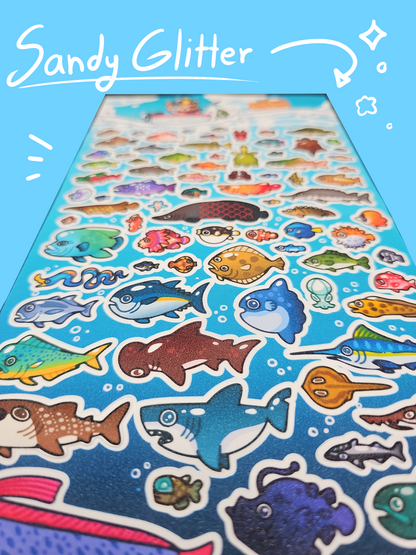 ACNH Sticker Sheet - Fish From The Island [PRE-ORDER]